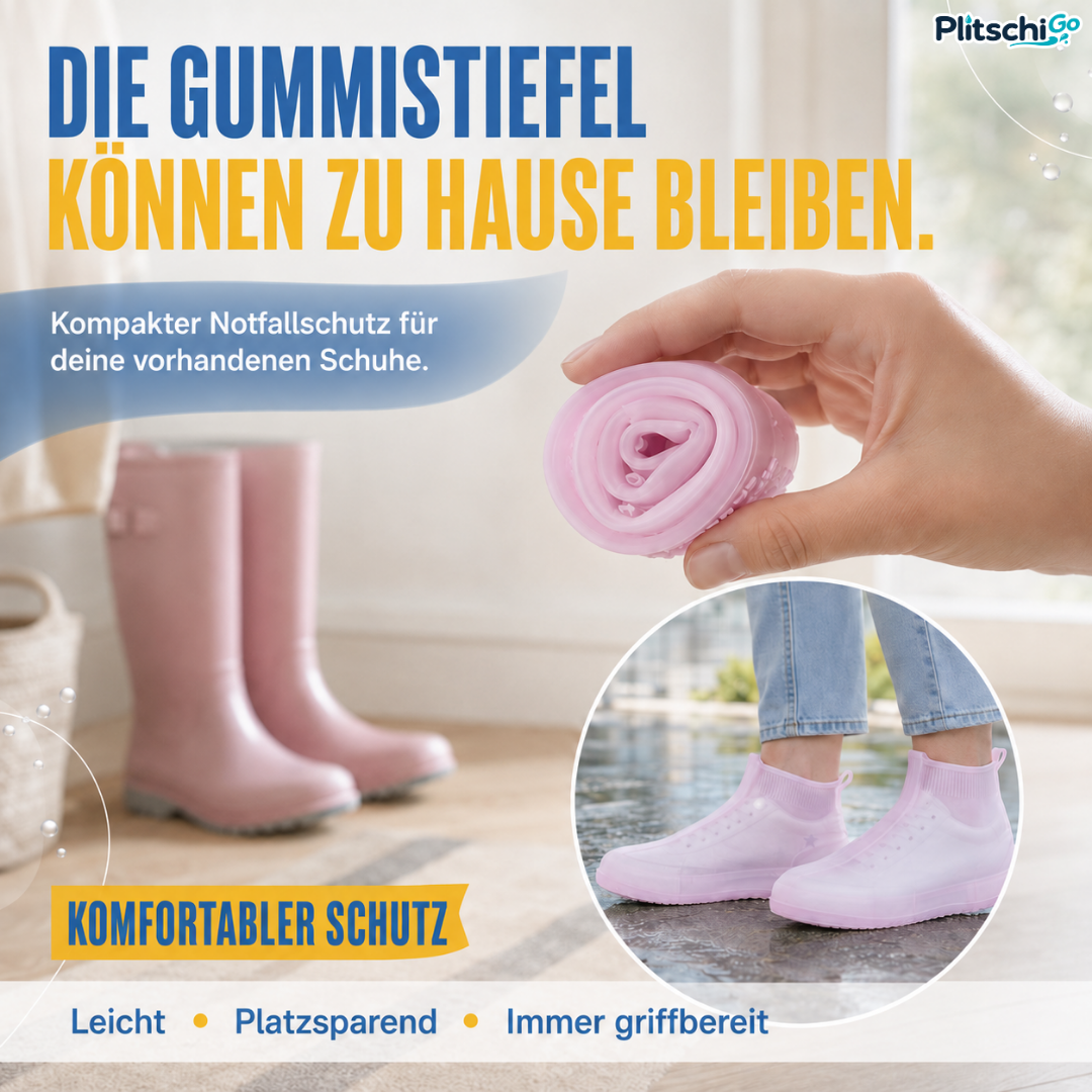 PlitschiGo 💧 Trockene Sneaker. Sauber unterwegs.