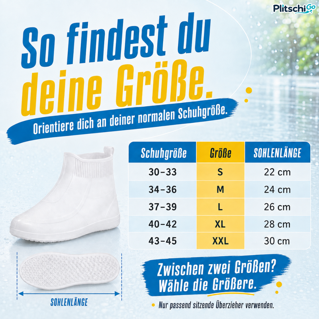 PlitschiGo 💧 Trockene Sneaker. Sauber unterwegs.