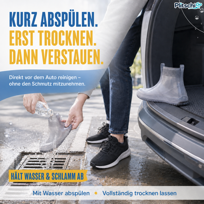 PlitschiGo 💧 Trockene Sneaker. Sauber unterwegs.