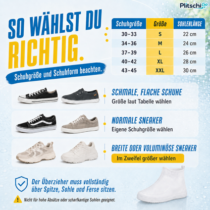 PlitschiGo 💧 Trockene Sneaker. Sauber unterwegs.