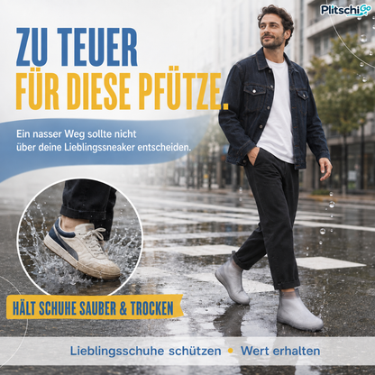 PlitschiGo 💧 Trockene Sneaker. Sauber unterwegs.