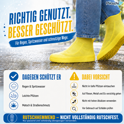 PlitschiGo 💧 Trockene Sneaker. Sauber unterwegs.